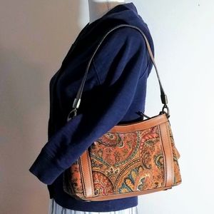 NWOT Beautiful Rich Paisley Liz Claiborne Purse